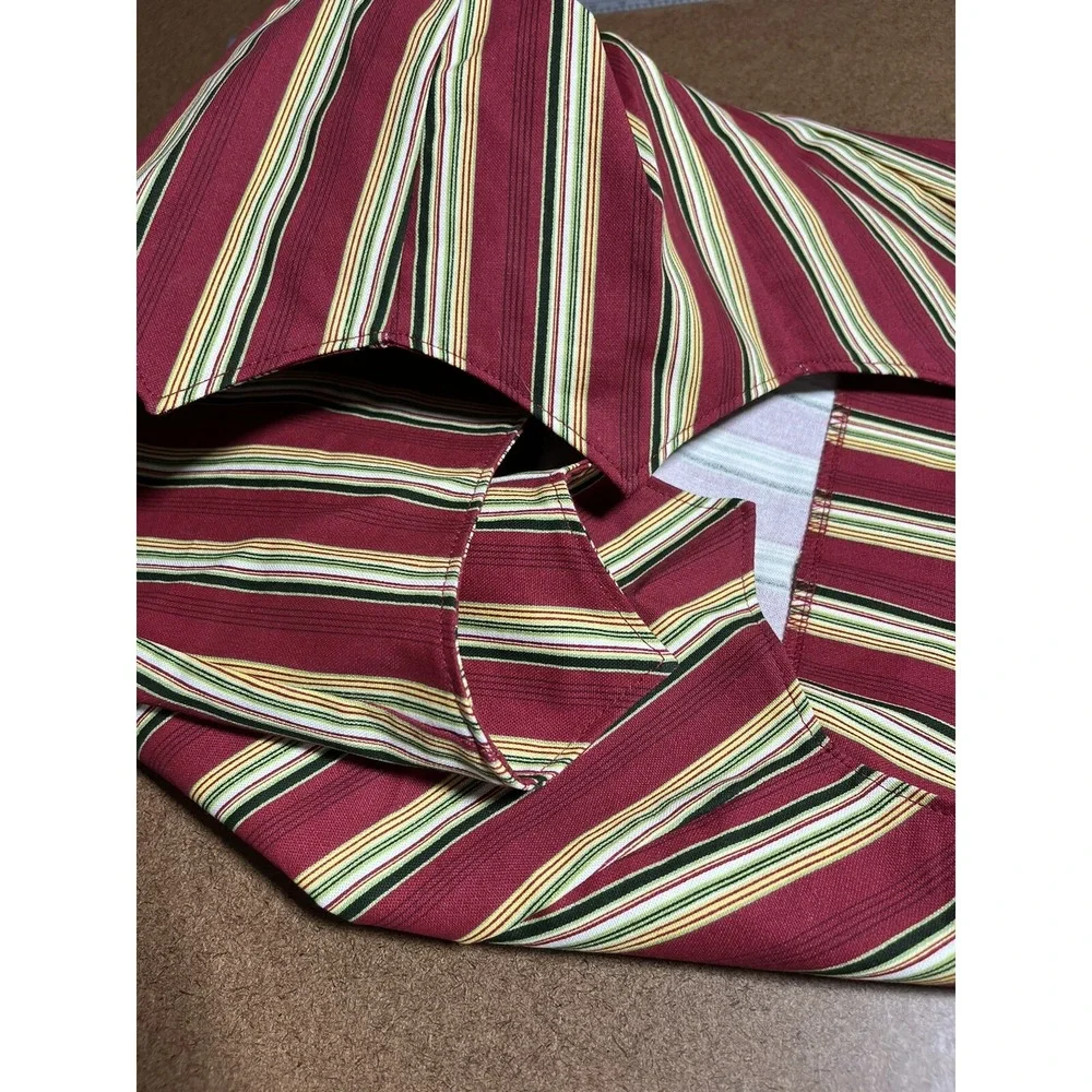 Longaberger Basket Holiday Stripe Liner Basket Liner 2006 Nature Holiday Hostess